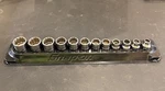 Snap On 3/8 Drive Point Shallow Socket Set 12PC Metric (212FMY). Fixed Price $150.00.