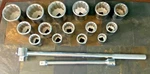 Vintage 17PC Wright Tools 1" Dr Large Socket Set 1-7/16 -3 Sae 12PT T-handle. Fixed Price $756.50.