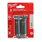 Milwaukee 49-66-4417 3 Pc. Thin Wall Deep Impact Socket Set. Fixed Price $23.25.