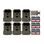 Stealth Wildview 14MP Trail Camera 32GB Memory Card Bundle 6-PACK Hunting. Fixed Price $209.99.