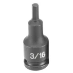 Grey Pneumatic 1906F 3/8" Fractional Hex Driver Impact Socket 3/16. Fixed Price $20.98.