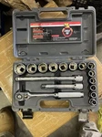 Cougar Pro Socket Wrench Set 3/8" Drive Sae 21 Pieces A34. Fixed Price $69.00.