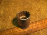 Snap On SW361 1-1/8" 12 Point 1/2" Drive Socket. Fixed Price $10.00.