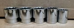 Stanley 12 Point Sockets Cr-v 15/17/20/21/22 Lot Of Used. Fixed Price $45.00.