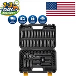 96-PIECE Chrome Vanadium Impact Socket Set With Ratchet & Extensions. Fixed Price $79.99.