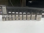 Craftsman 34560, 10PC 1/4 Drive 12PT Sae Sockets - Laser/easy Read, Tray, Usa. Fixed Price $31.00.