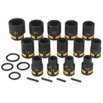 Klutch 1/2IN.-DRIVE Impact Socket Set, 14 Pcs., Metric, Chrome Molybdenum. Fixed Price $49.99.