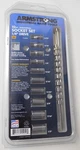 Armstrong 15-249A 10 Piece Fractional 1/4" Drive 6 Point Socket Set Usa. Fixed Price $16.00.