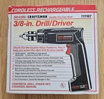 Craftsman Cordless Power Drill 3/8 7.2V Rechargeable Sears Tool Sealed Box. Fixed Price $59.99.