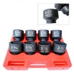 3/4" Drive Black Impact Socket Wrench Tool Set Dual Standard Sae Size Add On. Fixed Price $186.29.