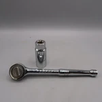 Husky 3/8 Drive Quick Release Ratchet Usa Made 22202 & 13/16 Socket. Fixed Price $15.30.