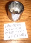 Craftsman 13/16" X 3/8 Drive 12PT Shallow # 44338 Usa -vv-. Fixed Price $12.59.