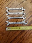 Lot OF4 Blue Point Ignition Wrenches C-2022 C-1917 C-1719 C-1618. Fixed Price $9.95.