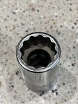 Genuine Snap-on Tools Usa 1/2" Dr. 16MM Metric 12PT Shallow Chrome Socket SWM161. Fixed Price $14.89.