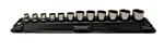 Snap On Fsm 12 Piece Metric Shallow Socket Set 8-19MM 3/8 With PAKTY231 Mag Tray. Fixed Price $119.99.