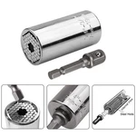 Acenix 2 Pcs Universal Gator Grip Socket Adapter Power Drill Hand Tool. Fixed Price $7.99.