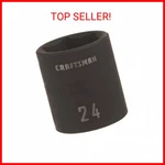 Craftsman Shallow Impact Socket, Metric, 1/2-INCH Drive, 24MM (CMMT15870). Fixed Price $15.03.