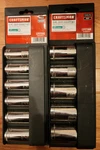 11 Piece Deep Craftsman 1/2" Drive Socket Sets Metric/ Sae Easy Read 34581 34579. Fixed Price $68.95.