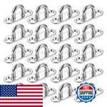 Uxcell 20 Pcs Pad Eye Plate Hooks 1.8 Inch 304 Stainless Steel Ceiling. Fixed Price $36.19.