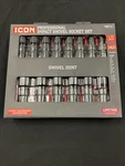 Icon Professional Impact Swivel Socket Set 14PC 1/2" Drive Sae 13US-14 59741. Fixed Price $119.00.