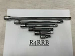 Snap-on Tools Usa New 6PC 3/8" Drive Knurled Chrome Socket Extension Set 206AFX. Fixed Price $225.00.