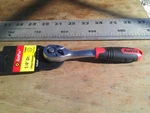Ampro 1/4" Drive Quick Release Offset Ratchet Socket Handle Crv Chrome Vanadium. Fixed Price $10.76.