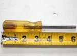 Vintage Williams M-106 1/4" Socket Driver Yellow Plastic Handle Made Usa. Fixed Price $12.95.