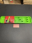 Snap-on Tools Usa New Green 3/8" Drive Extension & Ratchet Organizer KAEXT38GN. Fixed Price $30.00.