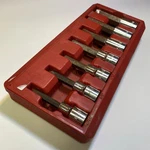 Mac Tools 1/2 7PC Sae Hex/allen Socket Driver Set Usa W/ Tray SVH7PT. Fixed Price $90.25.