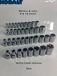 Kobalt 36PC 3/8 Socket Set & 12 Point Metric Sae Chrome Mechanics Tool. Fixed Price $31.40.