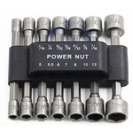 Panovos 14PCS Power Nuts Driver Drill Bit Tools Set Metric Socket Wrench Screw. Fixed Price $13.25.