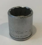 Vintage Fleet 12 Point 3/8 Drive 3/4" Socket Made Usa. Fixed Price $10.37.