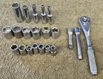 22 Proto Socket Set 1/4" Drive Ratchet Extension Blackhawk Allen Mix Tool Metric. Fixed Price $71.25.