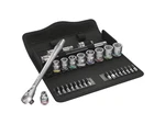 Wera 05004048001 - 8100 Sb Zyklop Metal Ratchet Set W/switch Lever, 3/8'. Fixed Price $130.46.