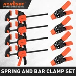 8-PACK Quick Bar And Spring Clamps For Woodworking 6" & 4" 75 Lbs Limit. Fixed Price $17.99.