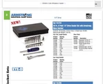 Armstrong Industrial Tools Usa 1/4" Socket Ratchet Set Deep Sh Nos 25PC 15-216. Fixed Price $299.00.