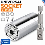 7-19MM Magic Extension Rod Socket Wrench Universal Drill Adapter Multi Tool Set. Fixed Price $17.12.