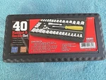 Great Neck 40 Pc. Ratchet Socket Set In Case. Fixed Price $9.95.