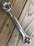 Vintage Craftsman Sae Dog Bone 12 Pt Socket Wrench 7/16" To 5/8" Usa. Fixed Price $22.00.