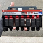 New Crescent 7 Piece 1/2" Drive Hex Bit Impact Sae Socket Set - # CIMBS11. Fixed Price $29.99.