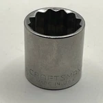 Craftsman 13/16 12 Point Socket 3/8 Drive Usa G Series 44338 Chrome Tool. Fixed Price $9.63.
