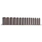 Stanley Proto J72116 3/8" Drive 15 Piece Deep Impact Socket Set, Point. Fixed Price $147.91.