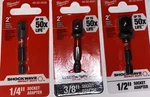 Milwaukee Socket Adapter Sets, 48-32-5030, 48-32-5031, 48-32-5034 (bundle Of 3). Fixed Price $15.20.