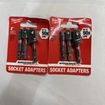 Milwaukee 48-32-5033 Shockwave Hex Shank Socket Adapters Set Of 3, Black Lot. Fixed Price $17.99.