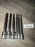 Sears Craftsman Nos 6PC Metric Long Ball End Hex Bit Sockets 1/4 3/8 42607. Fixed Price $44.95.