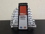 Hyper Tough 18-PIECE Combination Wrench Set Metric & Sae 6-18MM 1/4-3/4" Chrome. Fixed Price $22.99.