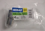 Kobalt 1/2-IN Drive Metric 14MM 12 Point Shallow Socket 337761. Fixed Price $10.99.