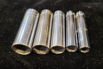 Craftsman 1/2, 7/16, 3/8, In. Sae Deep Socket Standard 1/4" Drive 6-PT Usa. Fixed Price $49.99.
