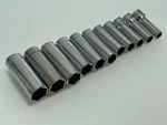 Snap-on Tools Usa 11PC 3/8" Drive Metric 9-19MM Chrome 6 Point Socket Set No 8MM. Fixed Price $149.99.