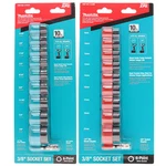Makita E-01688 10PC 3/8IN Metric Xps & E-01672 Ase Socket Sets. Fixed Price $62.95.